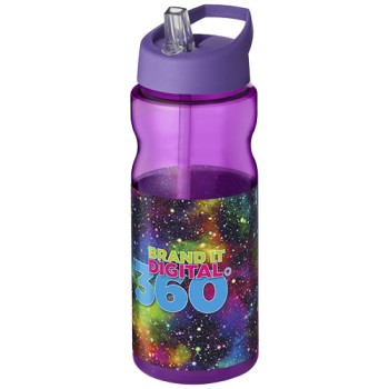 Borraccia sportiva H2O Active® Base da 650 ml con coperchio con beccuccio Gadget.it