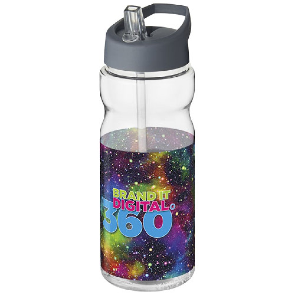 Borraccia sportiva H2O Active® Base da 650 ml con coperchio con beccuccio Gadget.it