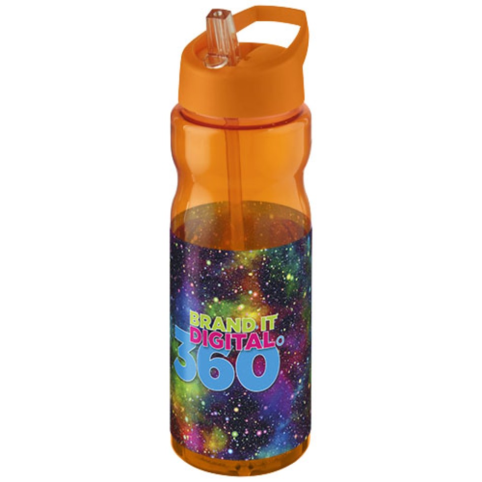 Borraccia sportiva H2O Active® Base da 650 ml con coperchio con beccuccio Gadget.it