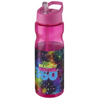 Borraccia sportiva H2O Active® Base da 650 ml con coperchio con beccuccio Gadget.it