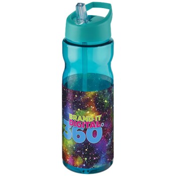 Borraccia sportiva H2O Active® Base da 650 ml con coperchio con beccuccio Gadget.it