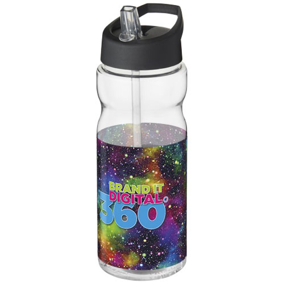 Borraccia sportiva H2O Active® Base da 650 ml con coperchio con beccuccio Gadget.it