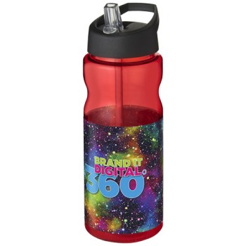 Borraccia sportiva H2O Active® Base da 650 ml con coperchio con beccuccio Gadget.it