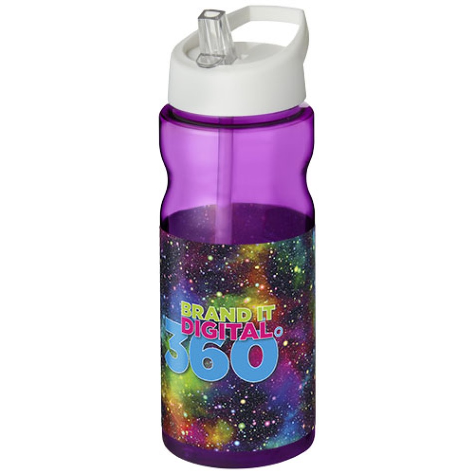 Borraccia sportiva H2O Active® Base da 650 ml con coperchio con beccuccio Gadget.it