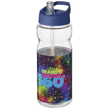 Borraccia sportiva H2O Active® Base da 650 ml con coperchio con beccuccio Gadget.it