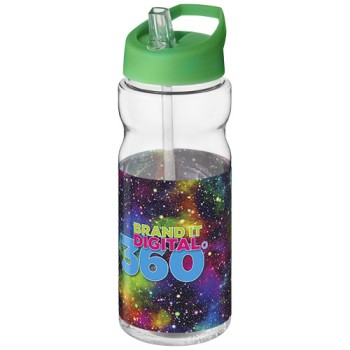 Borraccia sportiva H2O Active® Base da 650 ml con coperchio con beccuccio Gadget.it