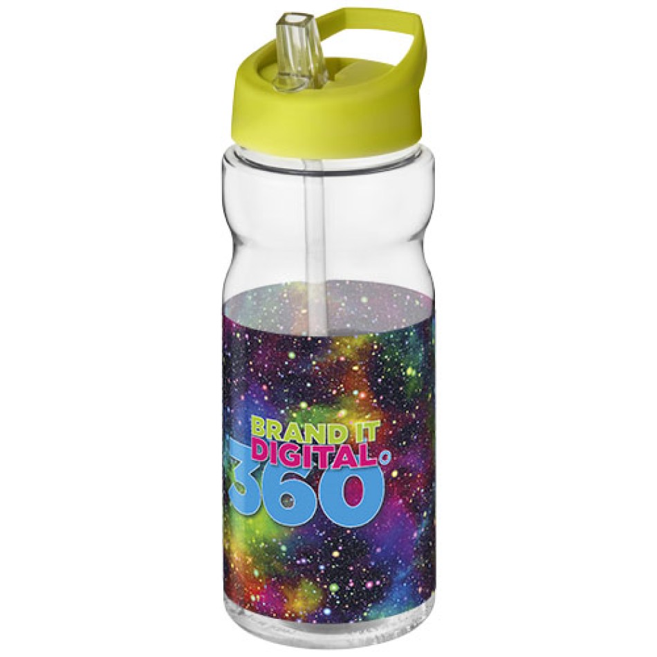 Borraccia sportiva H2O Active® Base da 650 ml con coperchio con beccuccio Gadget.it