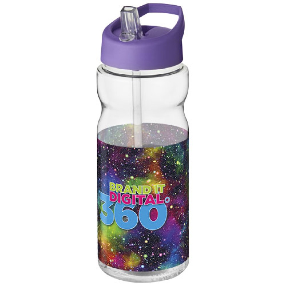 Borraccia sportiva H2O Active® Base da 650 ml con coperchio con beccuccio Gadget.it