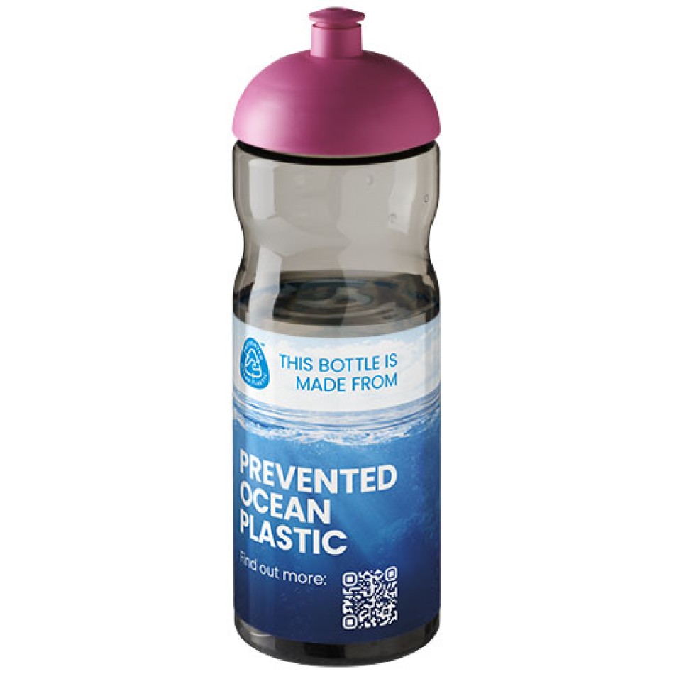 Borraccia sportiva H2O Active® Eco Base da 650 ml con coperchio a cupola Gadget.it