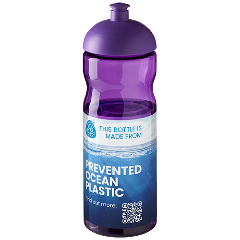 Borraccia sportiva H2O Active® Eco Base da 650 ml con coperchio a cupola Gadget.it