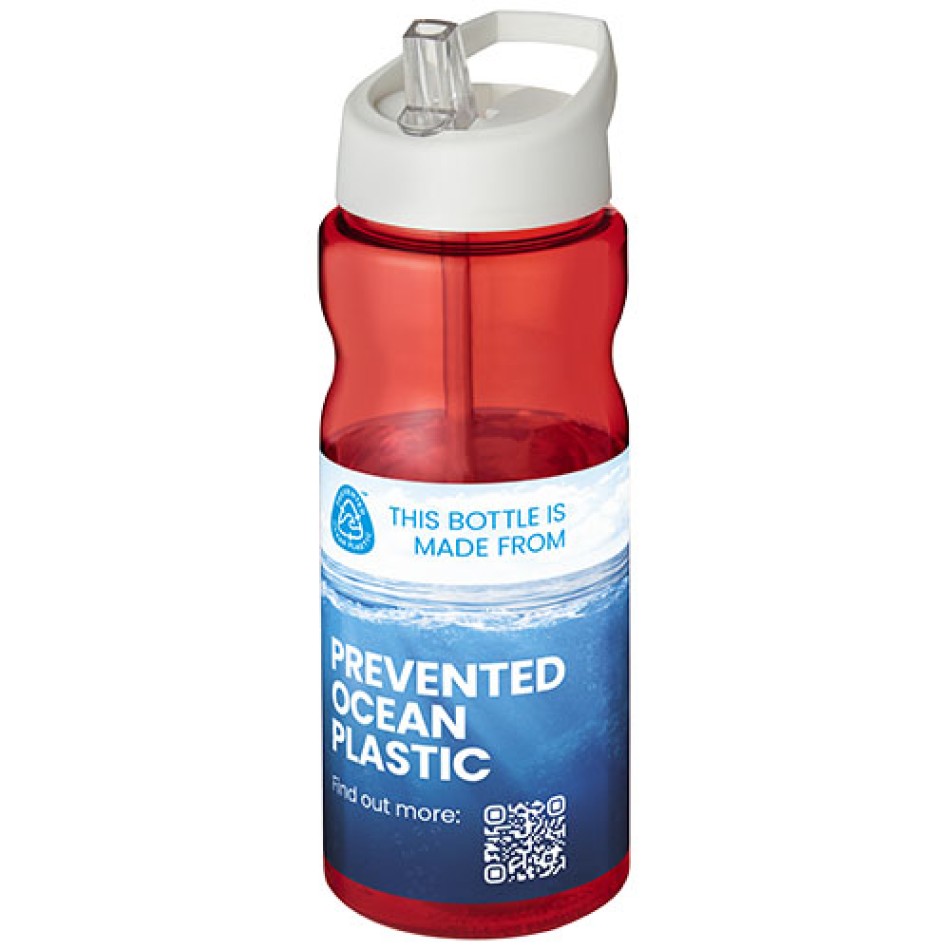 Borraccia sportiva H2O Active® Eco Base da 650 ml con coperchio con beccuccio Gadget.it