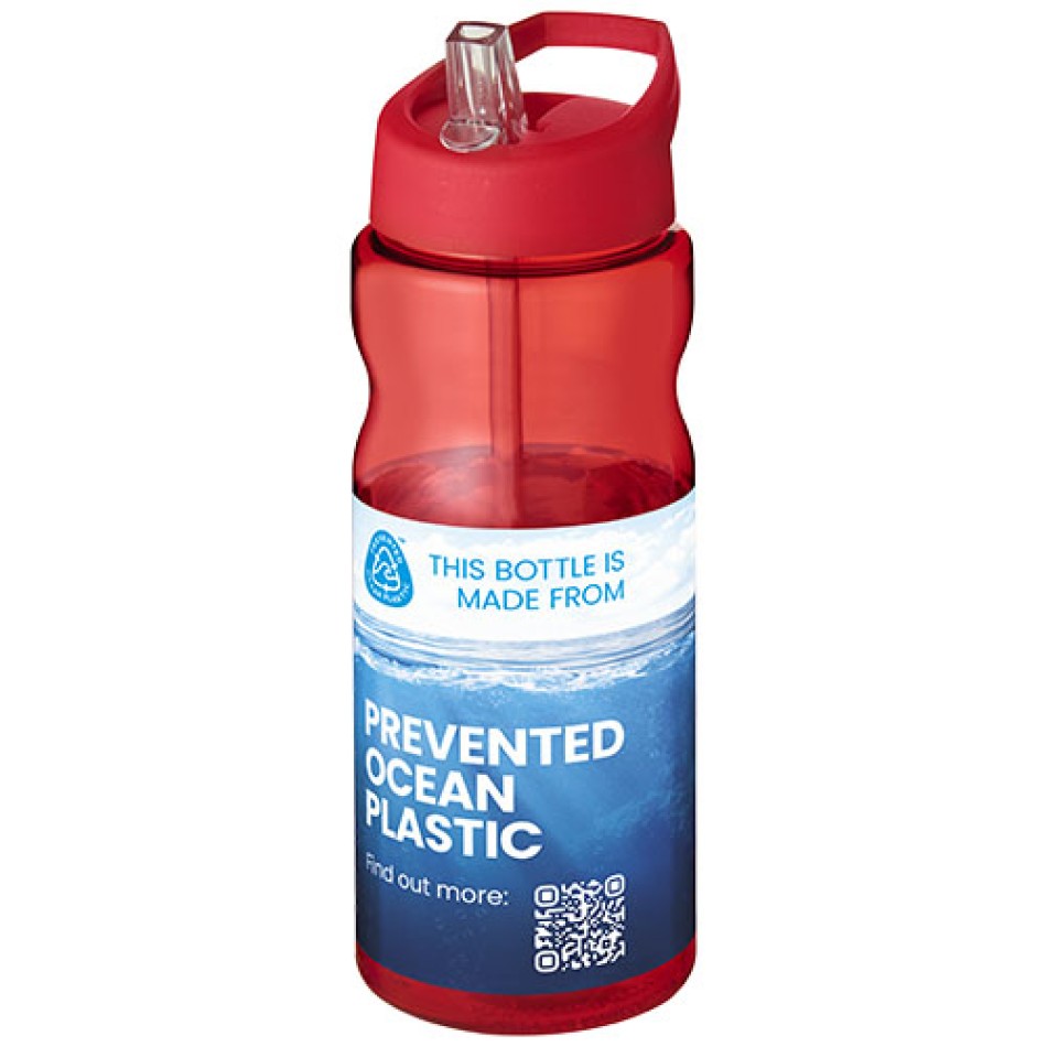 Borraccia sportiva H2O Active® Eco Base da 650 ml con coperchio con beccuccio Gadget.it