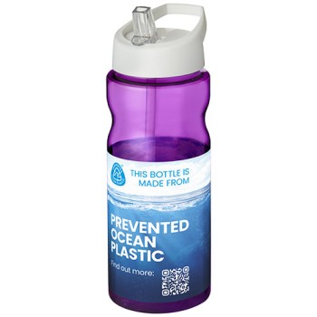 Borraccia sportiva H2O Active® Eco Base da 650 ml con coperchio con beccuccio Gadget.it