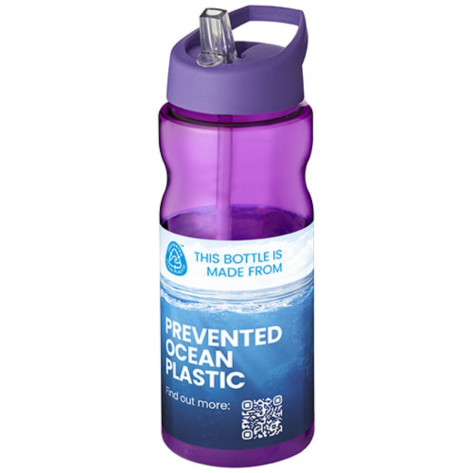 Borraccia sportiva H2O Active® Eco Base da 650 ml con coperchio con beccuccio Gadget.it