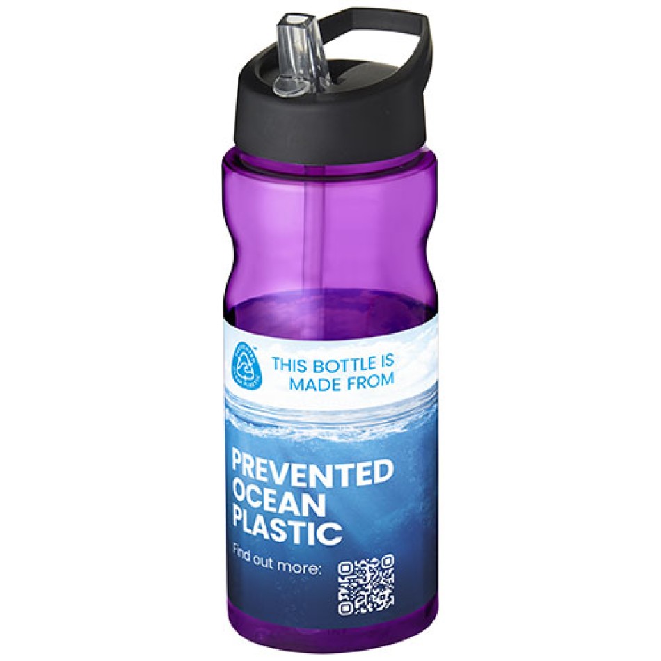 Borraccia sportiva H2O Active® Eco Base da 650 ml con coperchio con beccuccio Gadget.it