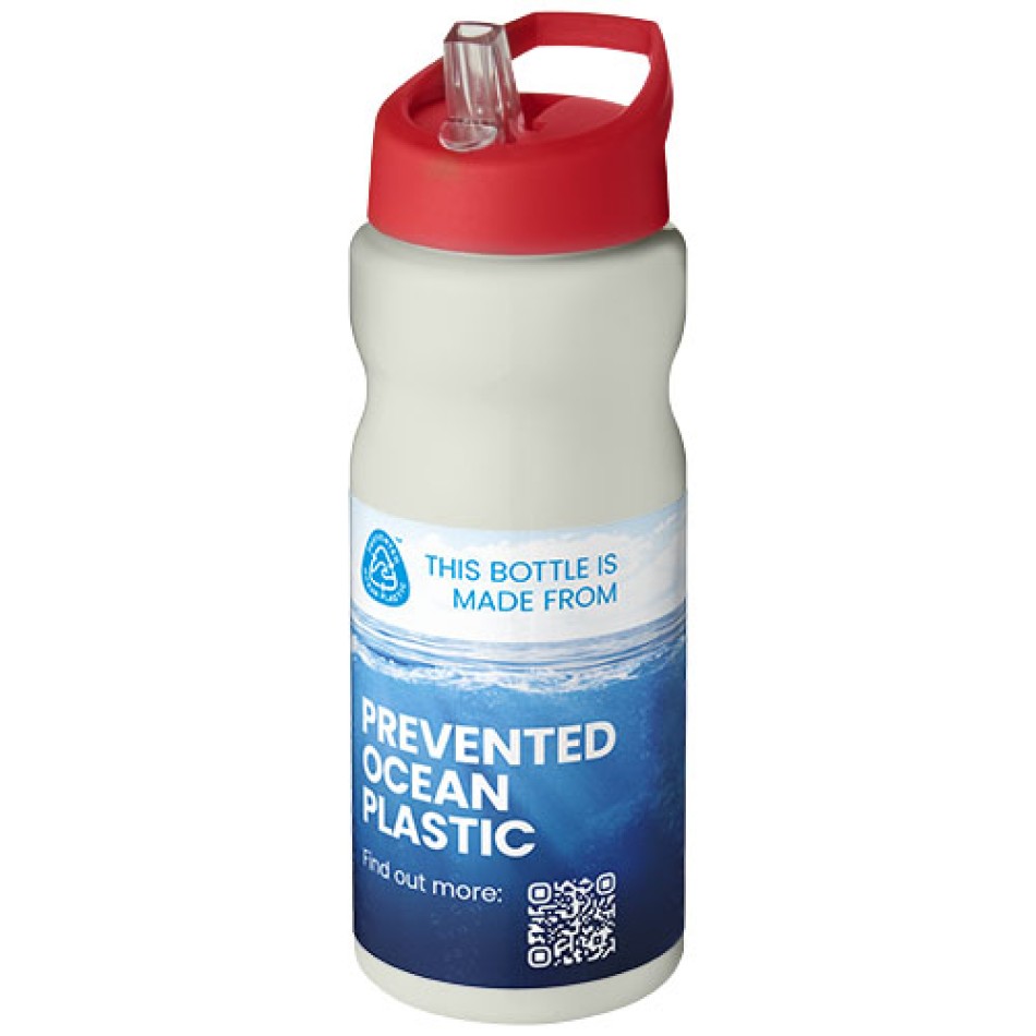 Borraccia sportiva H2O Active® Eco Base da 650 ml con coperchio con beccuccio Gadget.it