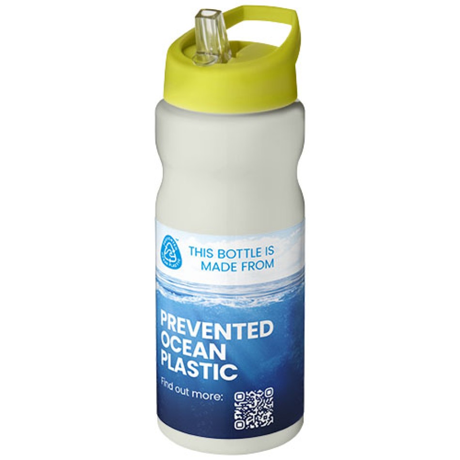 Borraccia sportiva H2O Active® Eco Base da 650 ml con coperchio con beccuccio Gadget.it