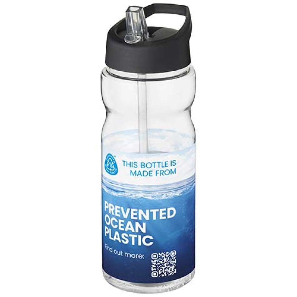 Borraccia sportiva H2O Active® Eco Base da 650 ml con coperchio con beccuccio Gadget.it