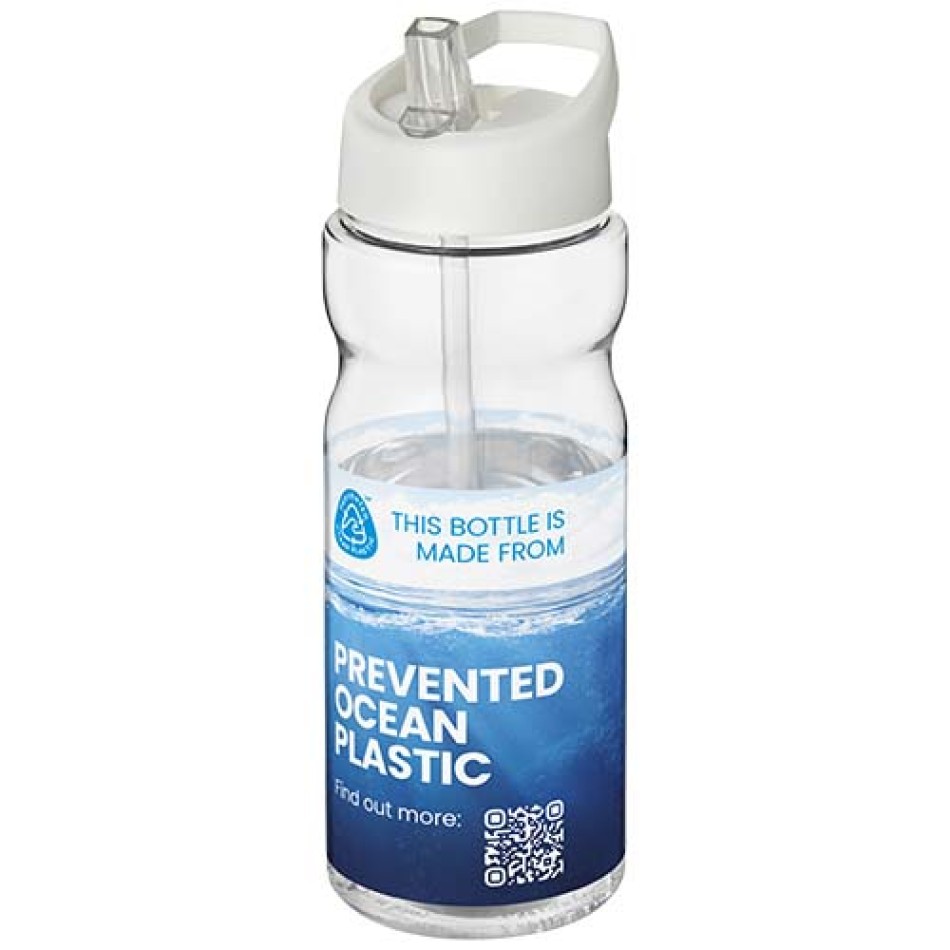 Borraccia sportiva H2O Active® Eco Base da 650 ml con coperchio con beccuccio Gadget.it