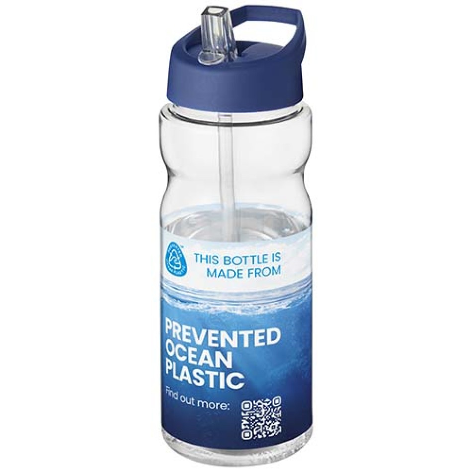 Borraccia sportiva H2O Active® Eco Base da 650 ml con coperchio con beccuccio Gadget.it