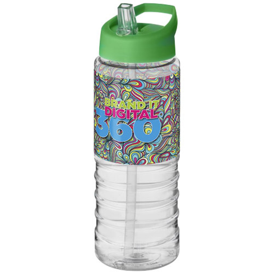 Borraccia sportiva H2O Active® Treble da 750 ml con coperchio con beccuccio Gadget.it