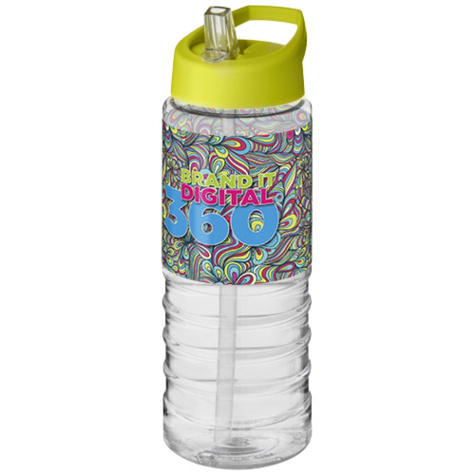 Borraccia sportiva H2O Active® Treble da 750 ml con coperchio con beccuccio Gadget.it