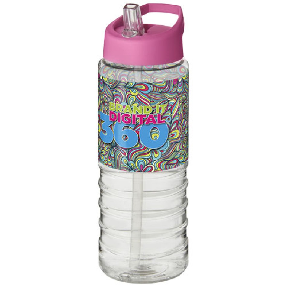 Borraccia sportiva H2O Active® Treble da 750 ml con coperchio con beccuccio Gadget.it