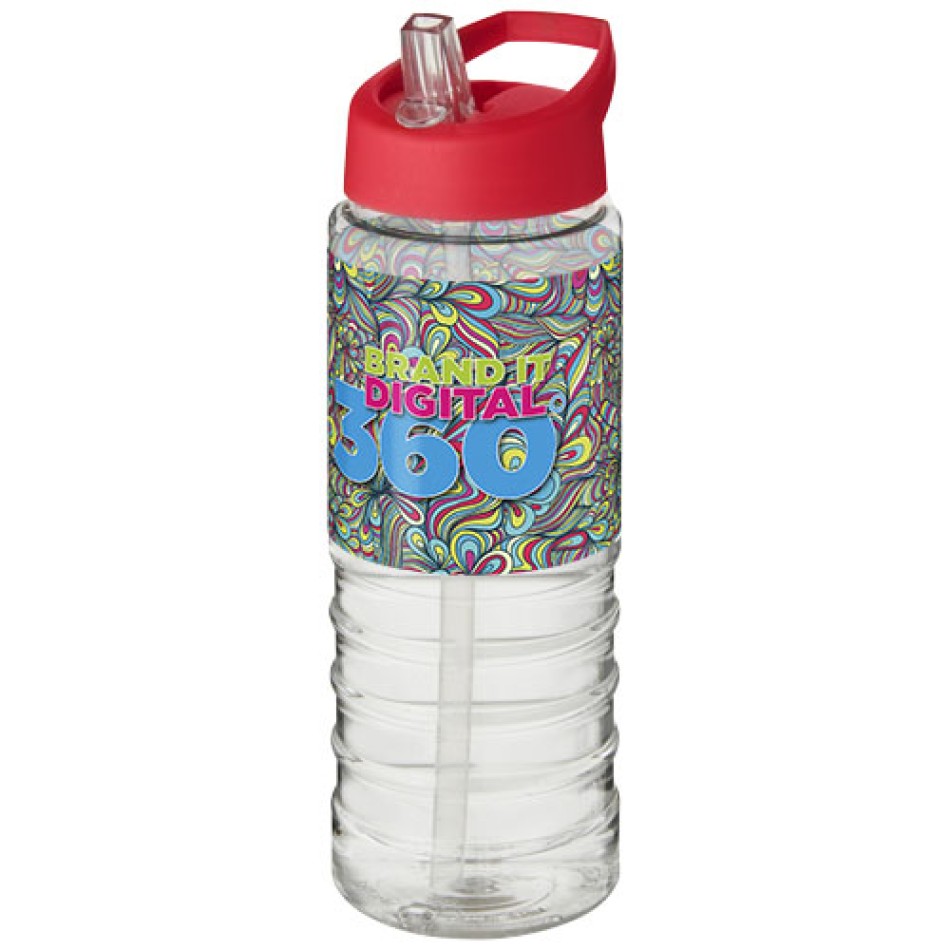 Borraccia sportiva H2O Active® Treble da 750 ml con coperchio con beccuccio Gadget.it