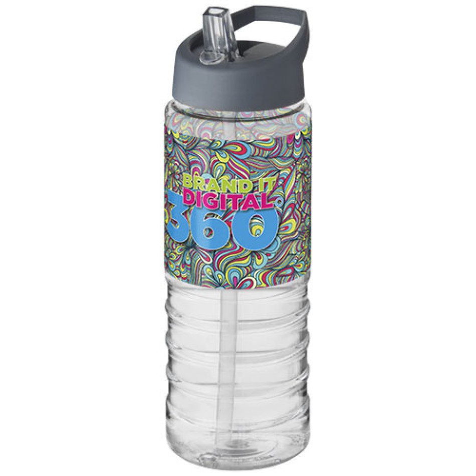 Borraccia sportiva H2O Active® Treble da 750 ml con coperchio con beccuccio Gadget.it