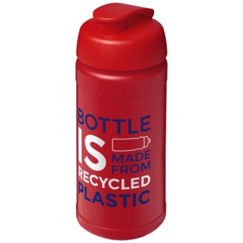 Borraccia sportiva in materiale riciclato con coperchio a scatto da 500 ml Baseline Gadget.it