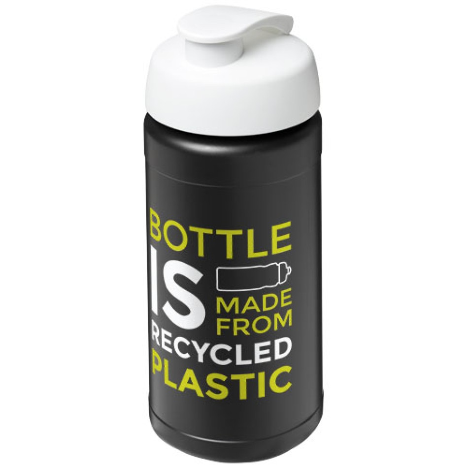 Borraccia sportiva in materiale riciclato con coperchio a scatto da 500 ml Baseline Gadget.it