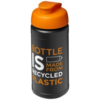 Borraccia sportiva in materiale riciclato con coperchio a scatto da 500 ml Baseline Gadget.it