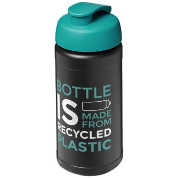 Borraccia sportiva in materiale riciclato con coperchio a scatto da 500 ml Baseline Gadget.it