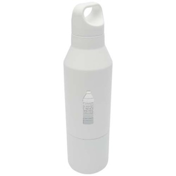 Borraccia termica da 600 ml in acciaio inox riciclato certificato RCS con tazza da 300 ml Odessy Gadget.it