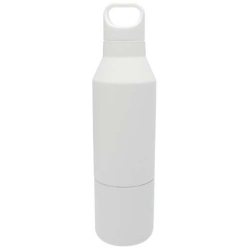 Borraccia termica da 600 ml in acciaio inox riciclato certificato RCS con tazza da 300 ml Odessy Gadget.it