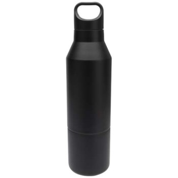 Borraccia termica da 600 ml in acciaio inox riciclato certificato RCS con tazza da 300 ml Odessy Gadget.it