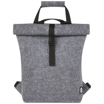 Borsa per bicicletta con chiusura arrotolabile in feltro riciclato GRS Felta - 13L Gadget.it