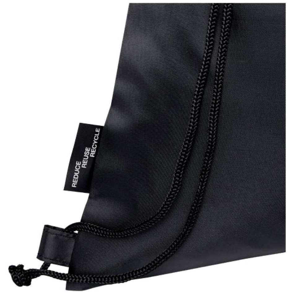 Borsa pieghevole con coulisse in materiale riciclato Ash - 7L Gadget.it