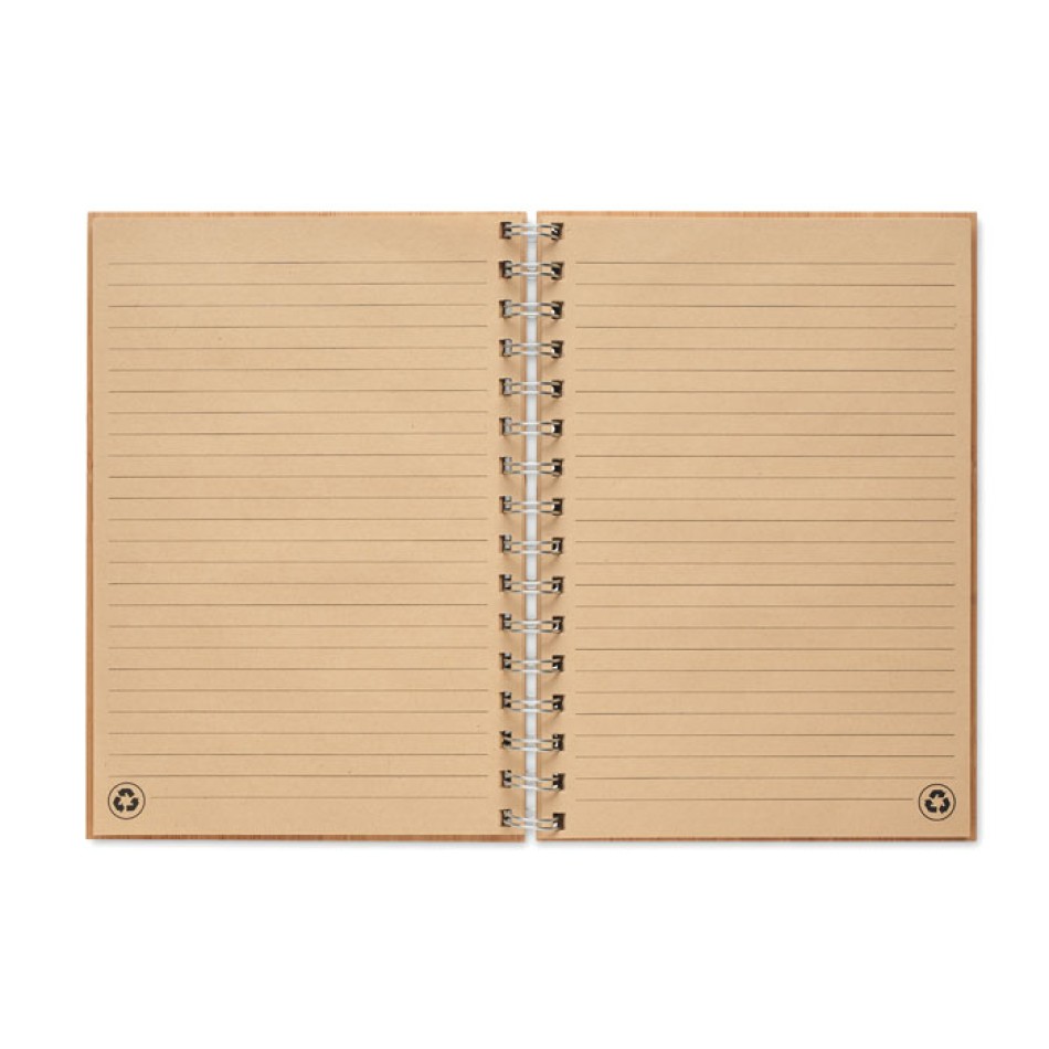 BRAM - Notebook A5 in bamboo rilegato Gadget.it