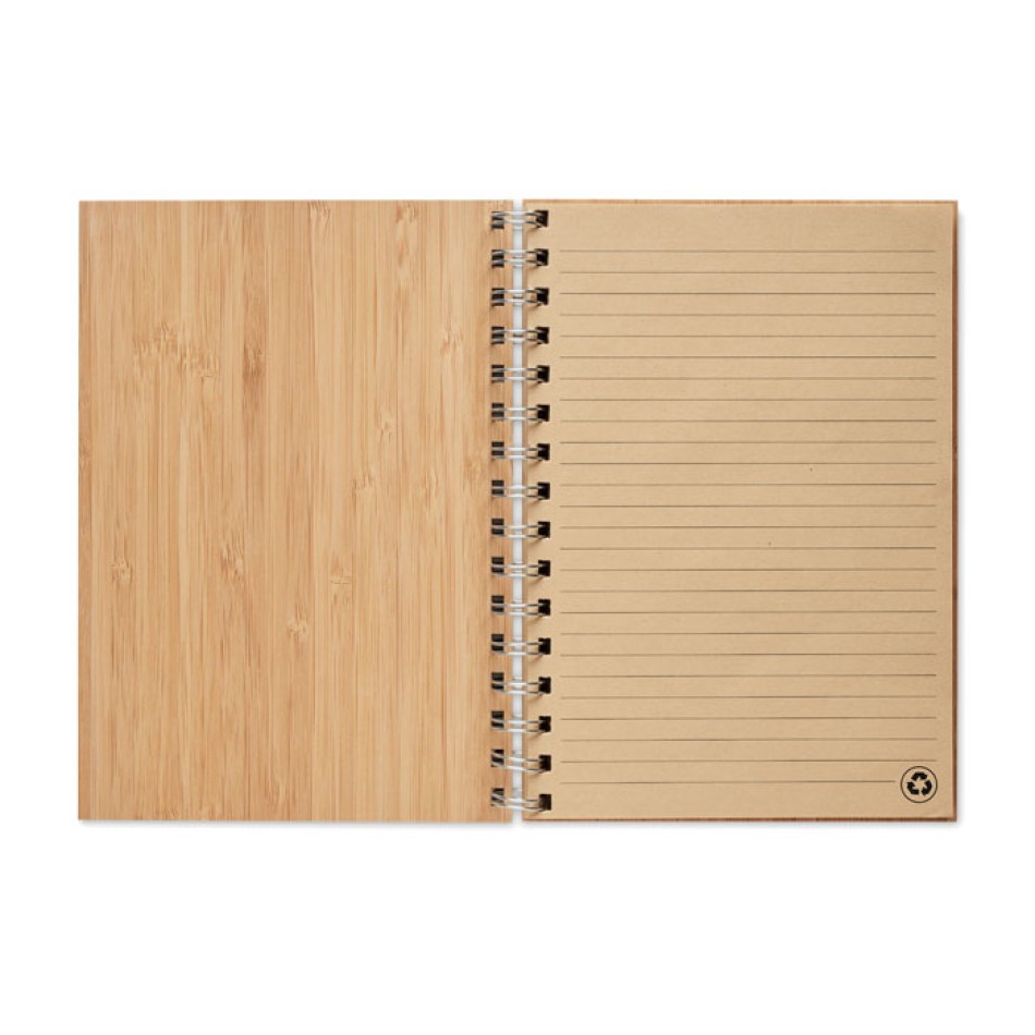 BRAM - Notebook A5 in bamboo rilegato Gadget.it