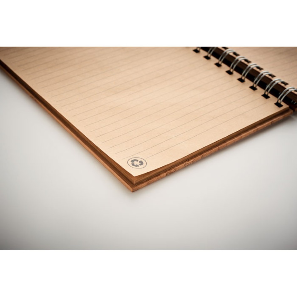 BRAM - Notebook A5 in bamboo rilegato Gadget.it