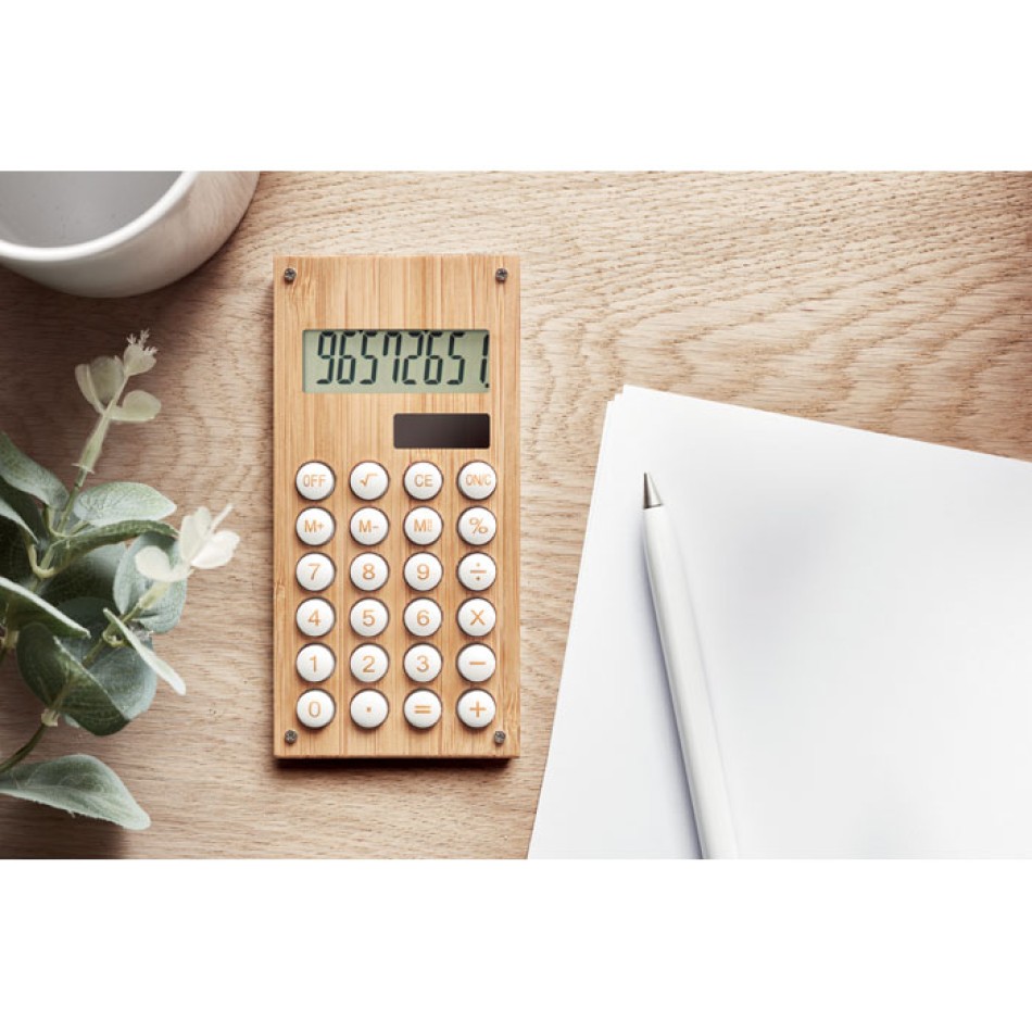 CALCUBAM - Calcolatrice in bamboo Gadget.it