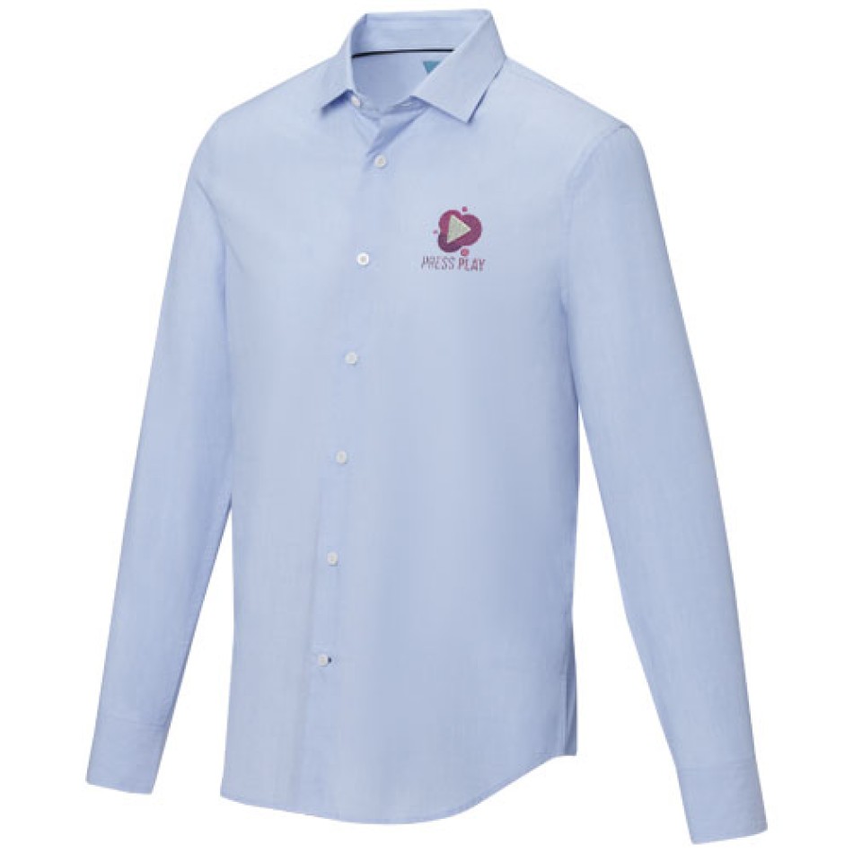 Camicia a maniche lunghe da uomo in tessuto biologico Cuprite Gadget.it