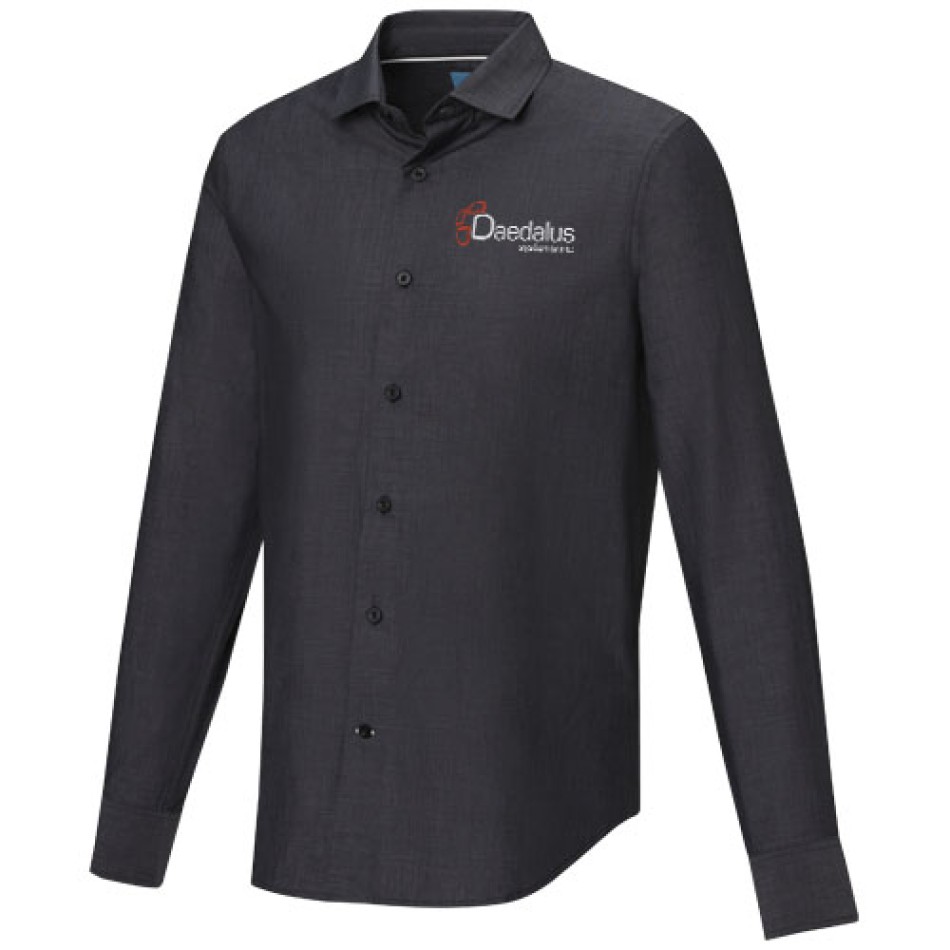 Camicia a maniche lunghe da uomo in tessuto biologico Cuprite Gadget.it