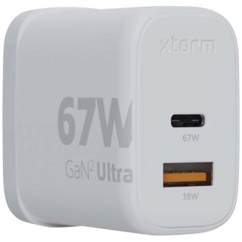 Caricabatterie da parete da 67 W con spina UK Xtorm XEC067G GaN² Ultra  Gadget.it