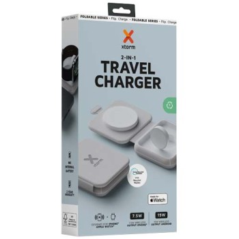 Caricabatterie da viaggio wireless 2 in 1 pieghevole da 15 W Xtorm XWF21 Gadget.it