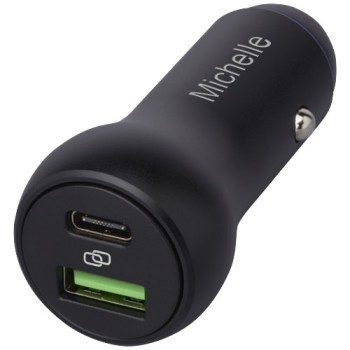 Caricabatterie doppio per auto da 55 W (USB-C/USB-A) Pilot Gadget.it