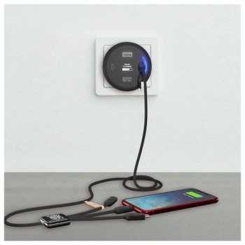 Caricabatterie smart home con logo luminoso SCX.design H11 Gadget.it