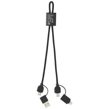 Cavo di ricarica rapida e trasferimento dati 6 in 1 in alluminio riciclato RCS da 45 W Connect Gadget.it