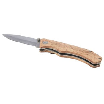 Coltello tascabile Dave in legno con clip per cintura Gadget.it